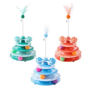 Torre interactiva para gatos