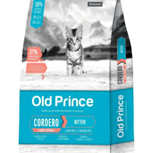Old Prince Kitten Cordero proteinas noveles cordero y arroz integral gatito