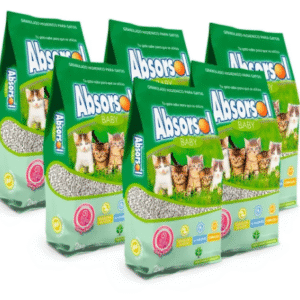 Piedras Sanitarias Absorsol Para Gatos Baby 6 Unidades X 2kg (Total 12Kg)