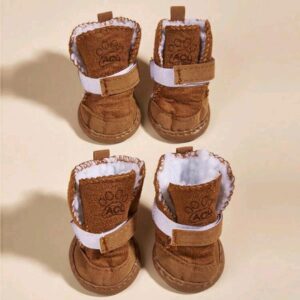 Set de 4 zapatos botitas pequeñas con corderito