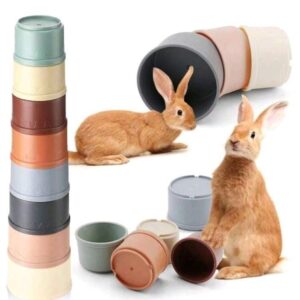 Juguete torre para conejos