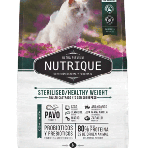 Alimento Nutrique Sterilised Cat para gatos castrados o con sobrepeso