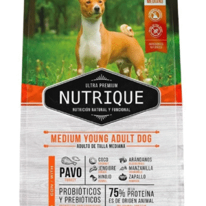 Alimento Nutrique Medium Young Adult para perros de raza mediana