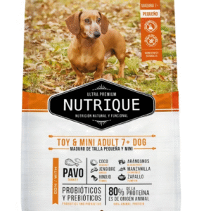 Alimento Nutrique Perro Adulto Toy & Mini 7+ Senior para perros de raza pequeña