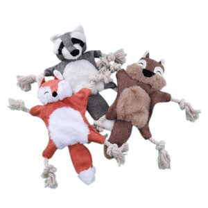 Juguete Sonoro Peluche Con Soga Tela Resistente Para Perro