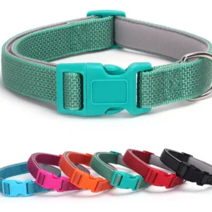 Collar Reflectivo Acolchado Resistente Ajustable Perro